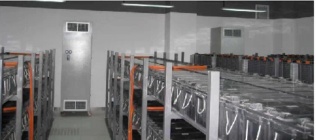 UPS電池室2套獨立運行的化學(xué)過濾係統