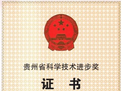喜訊-我公司一項目榮獲貴（guì）州省政府科（kē）學技術進步獎